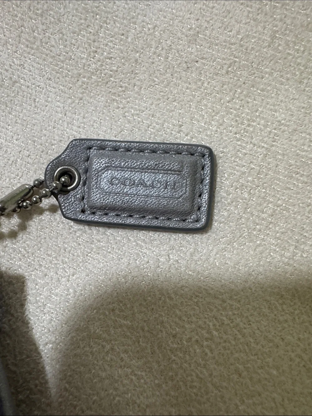 Coach Navy Signature Jacquard Wristlet